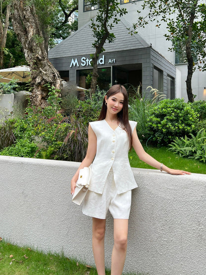 25ss linen vest