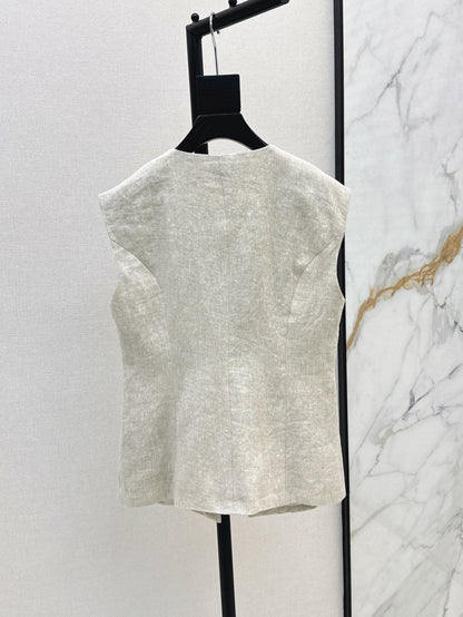 25ss linen vest