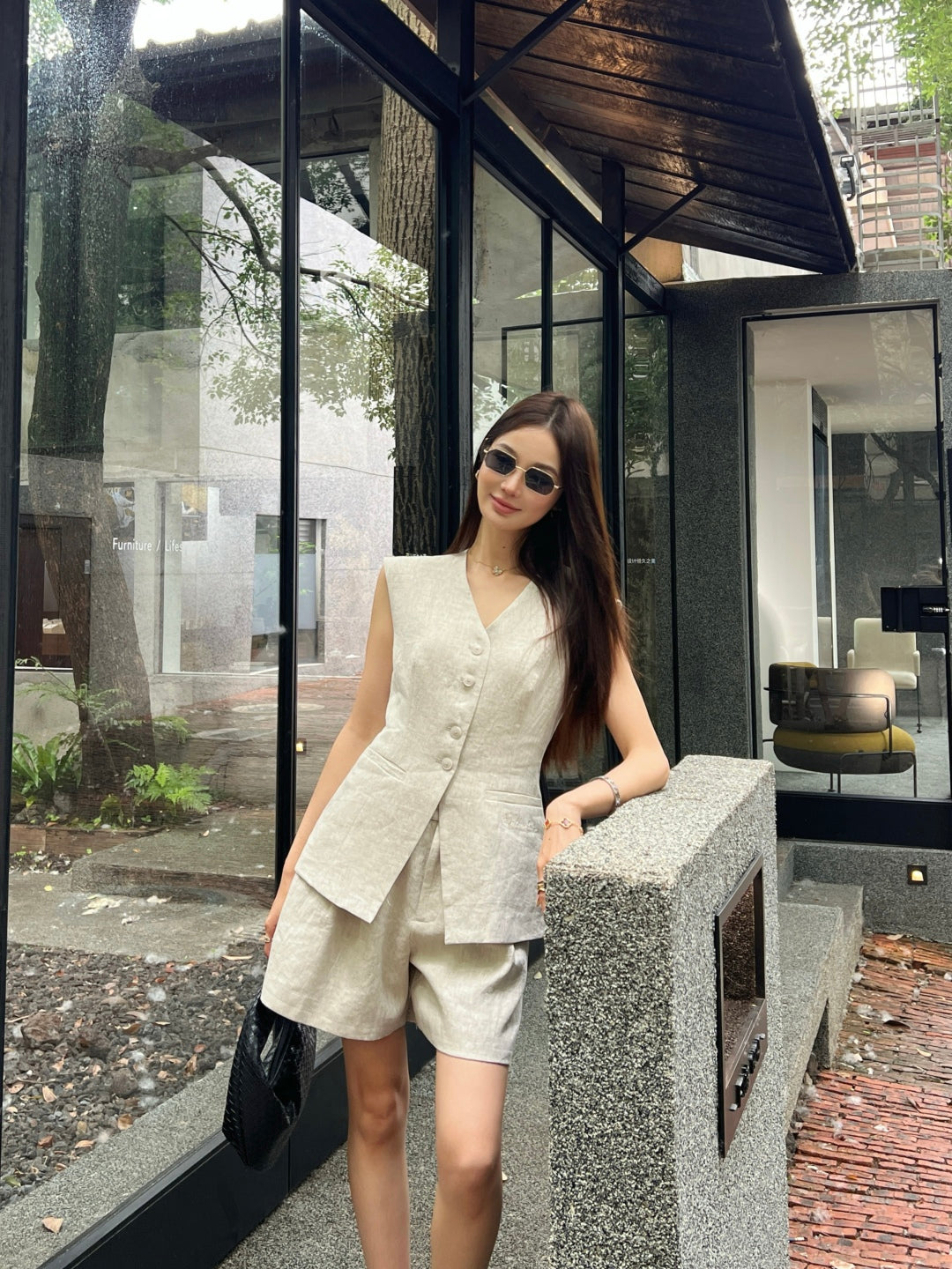 25ss linen vest