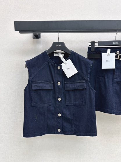 25ss denim vest