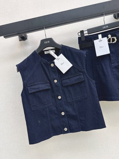 25ss denim vest