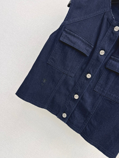 25ss denim vest