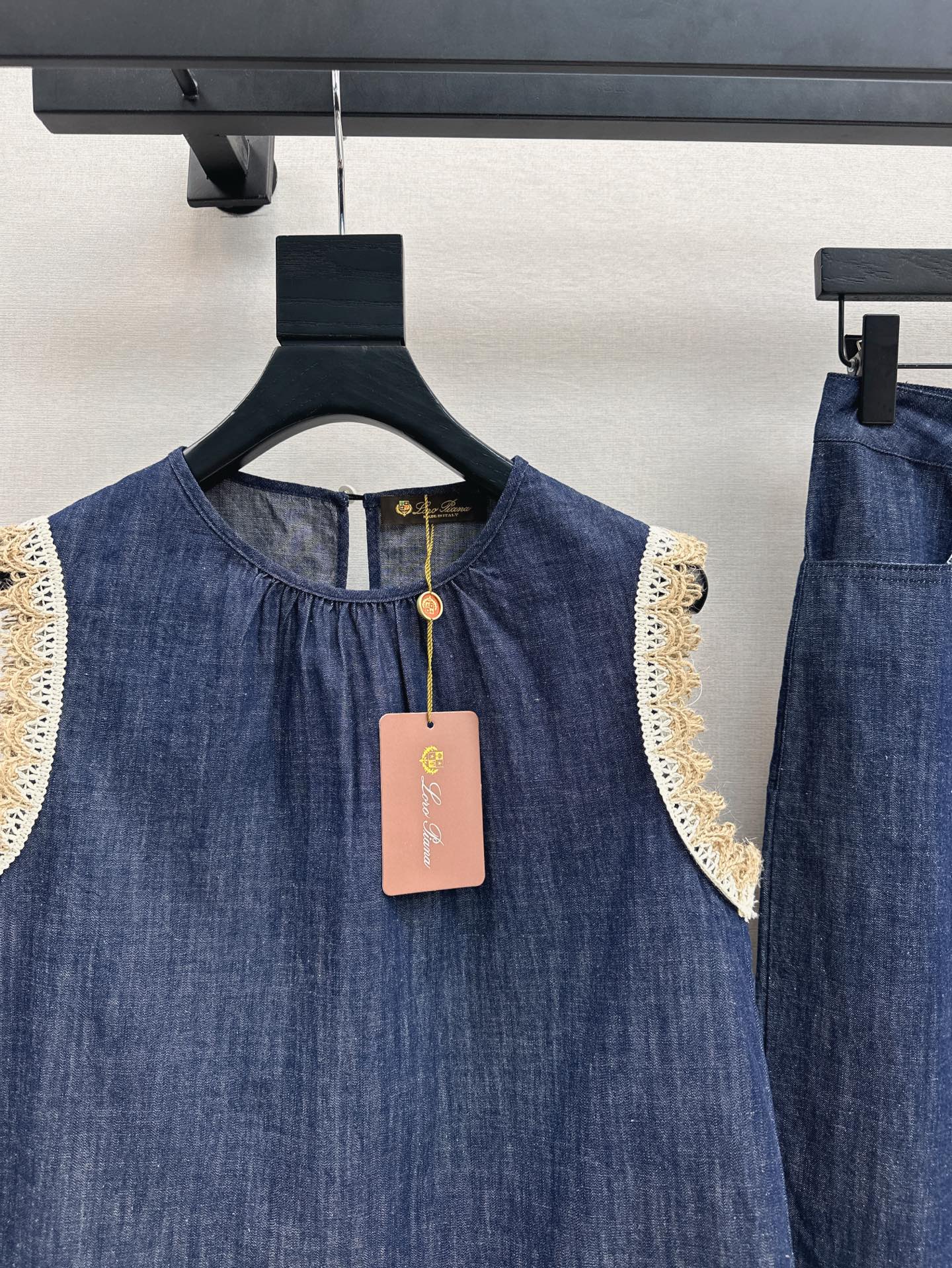 25ss denim lace vest