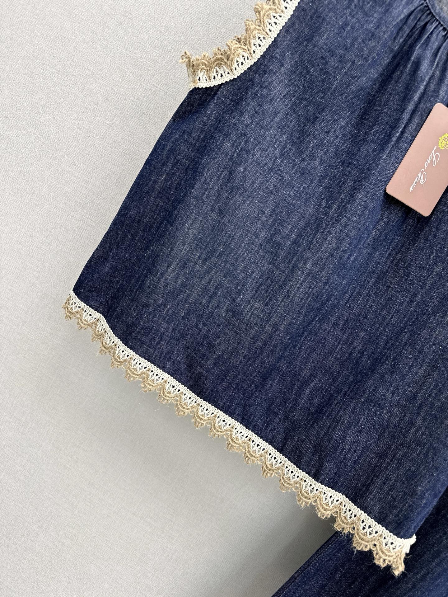 25ss denim lace vest