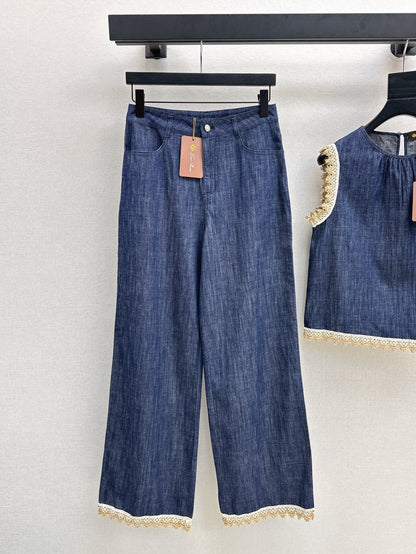 25SS lace jeans