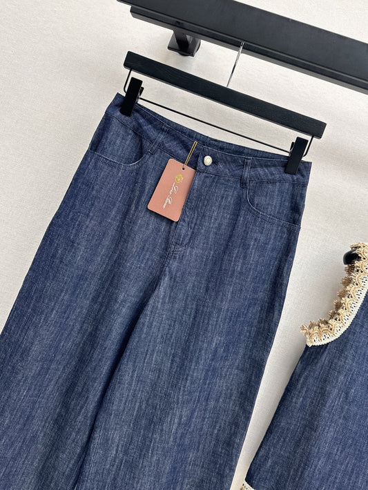 25SS lace jeans