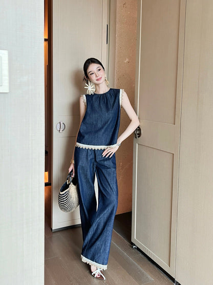 25SS lace jeans