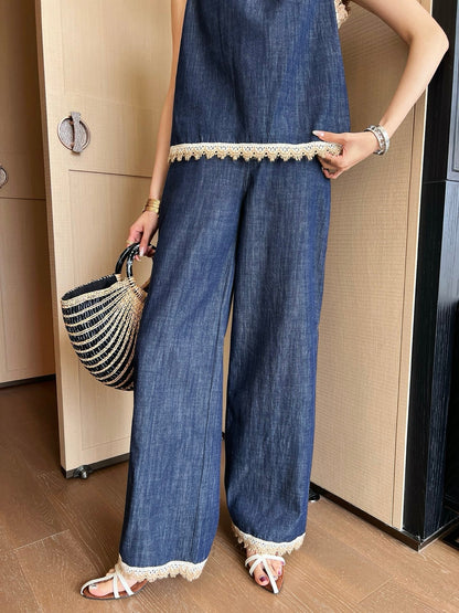 25SS lace jeans