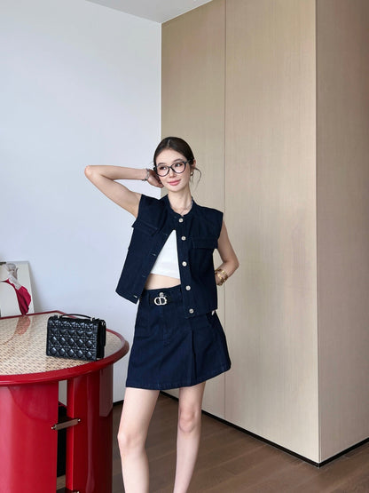 25ss denim vest