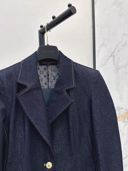 25ss denim blazer