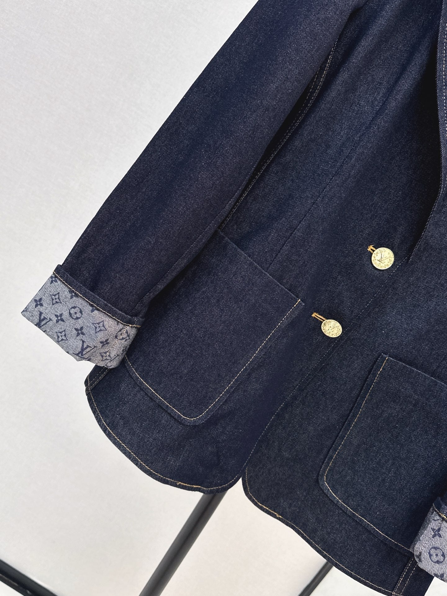 25ss denim blazer