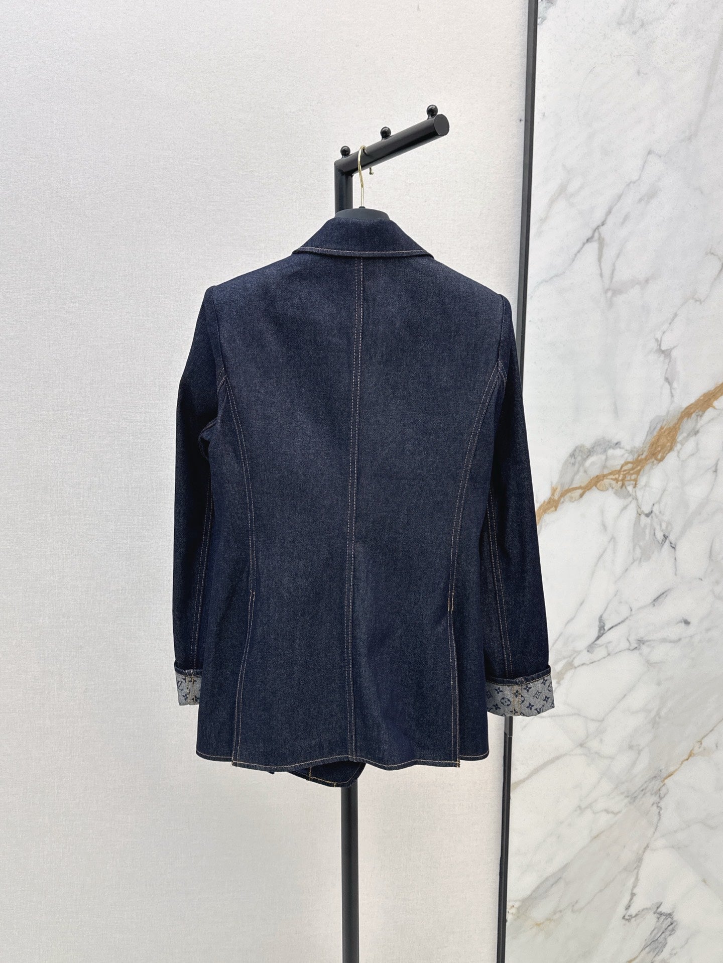 25ss denim blazer