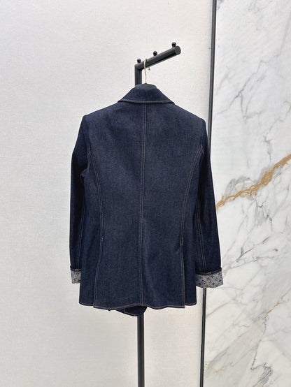 25ss denim blazer