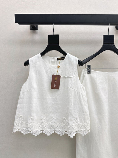 25ss embroidered lace suit