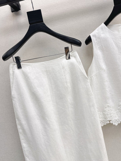 25ss embroidered lace suit
