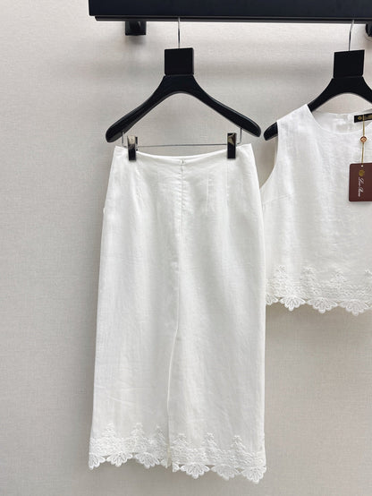 25ss embroidered lace suit
