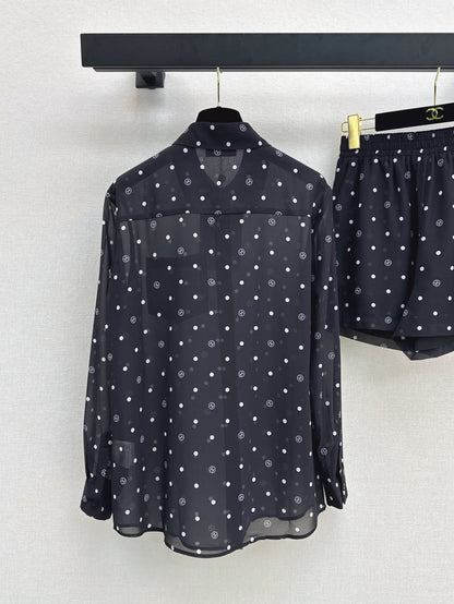 25ss print shirt suit