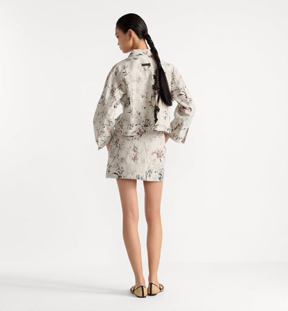 25ss print denim jacket