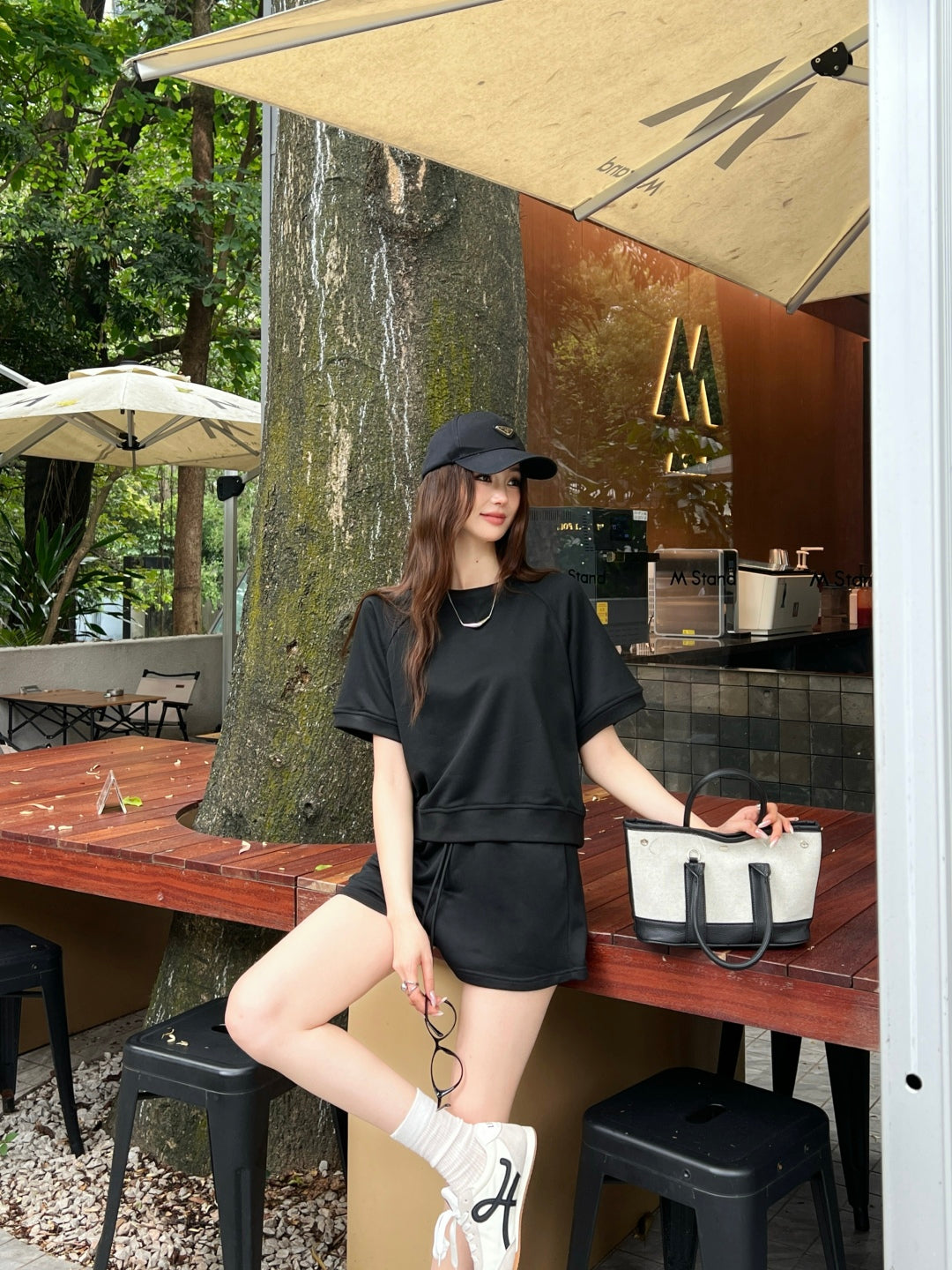 25ss tee short set