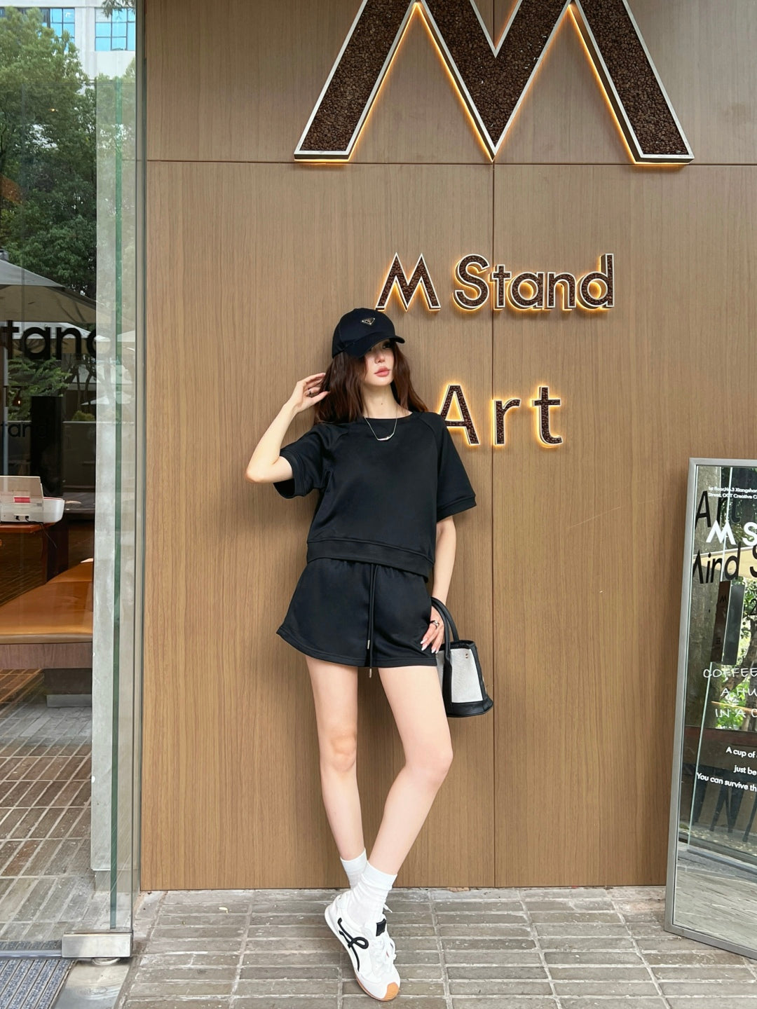 25ss tee short set