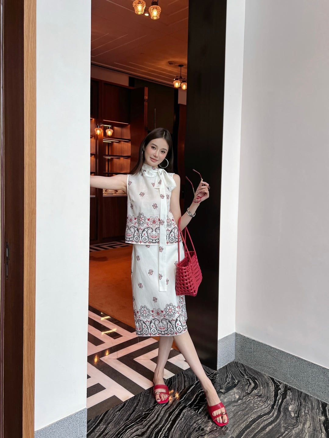 25ss linen skirt