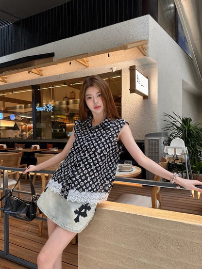 25ss lace vest