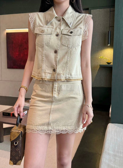 25ss lace suit