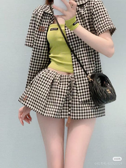 25ss plaid suit