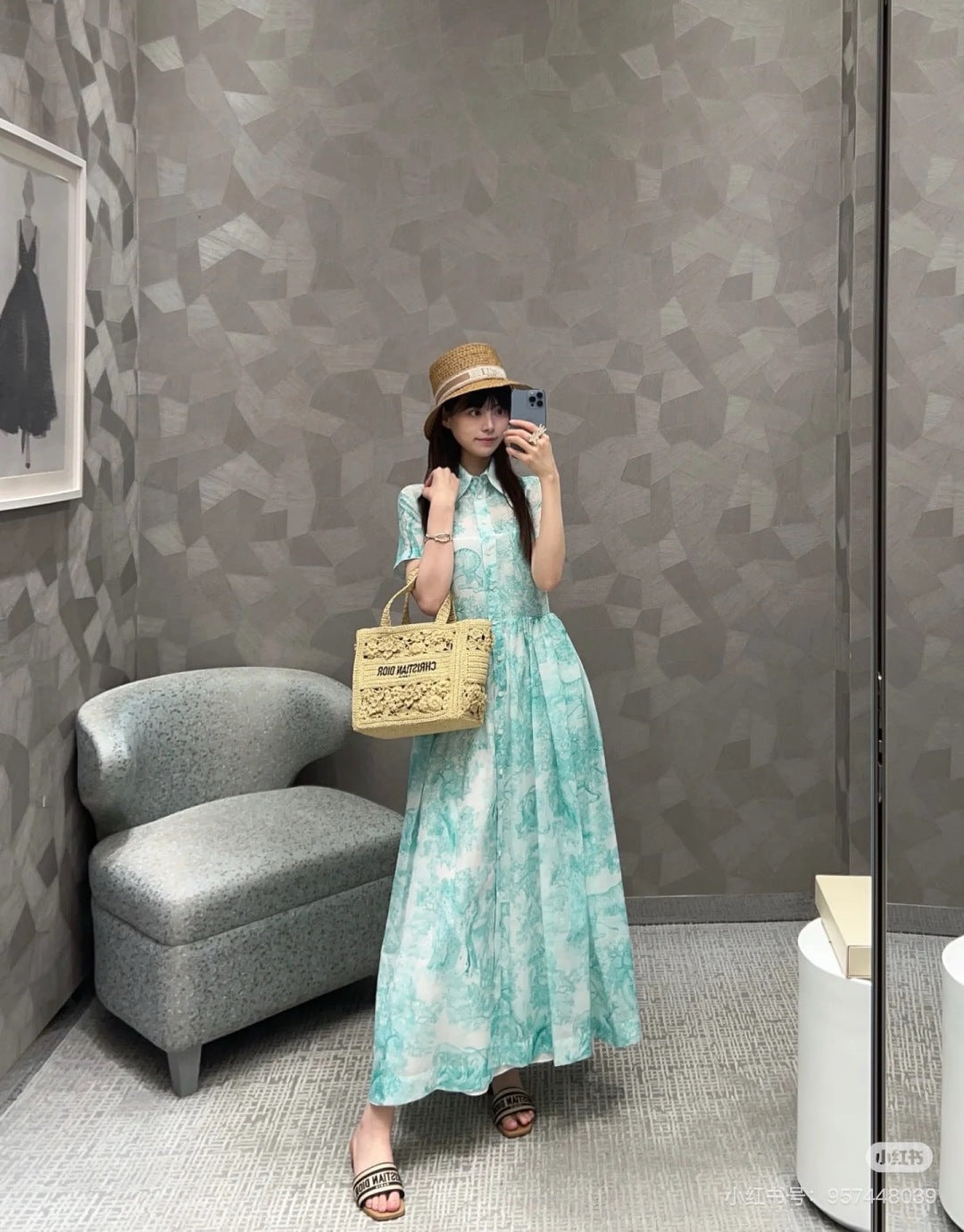 25SS print dress