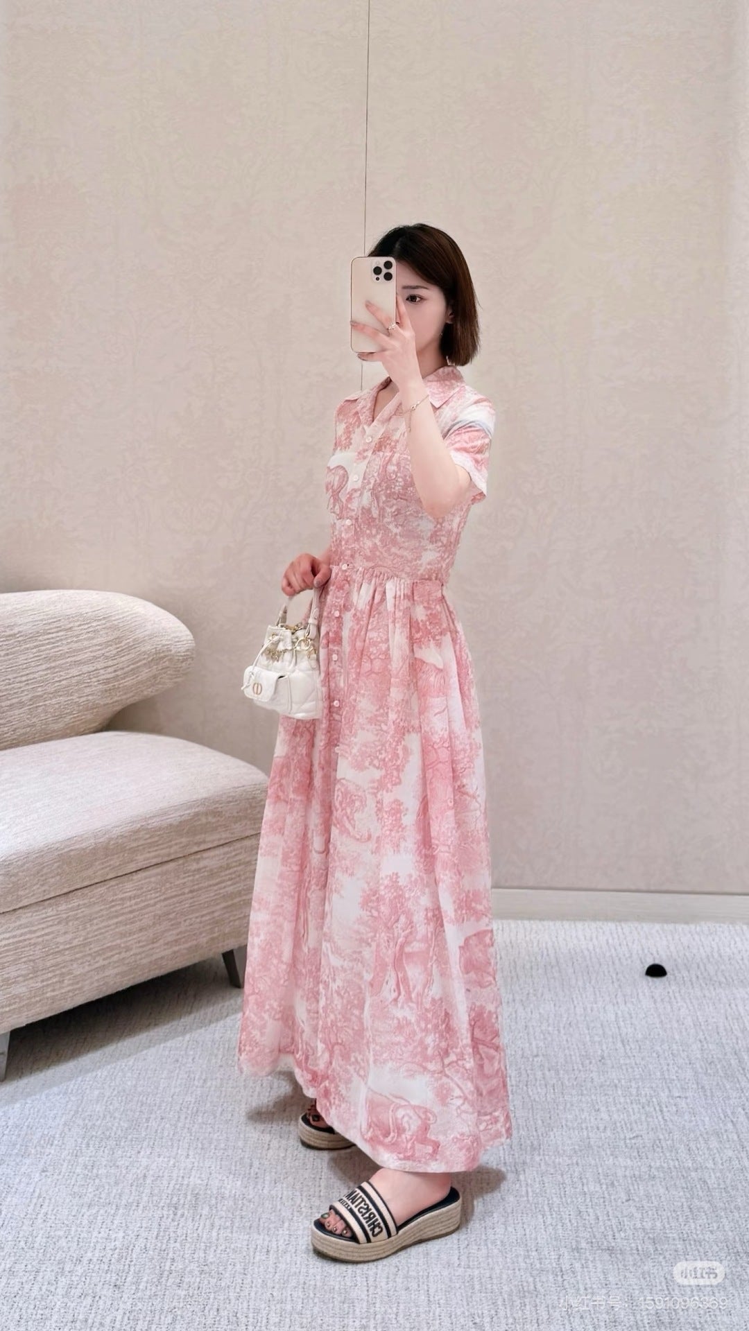 25SS print dress