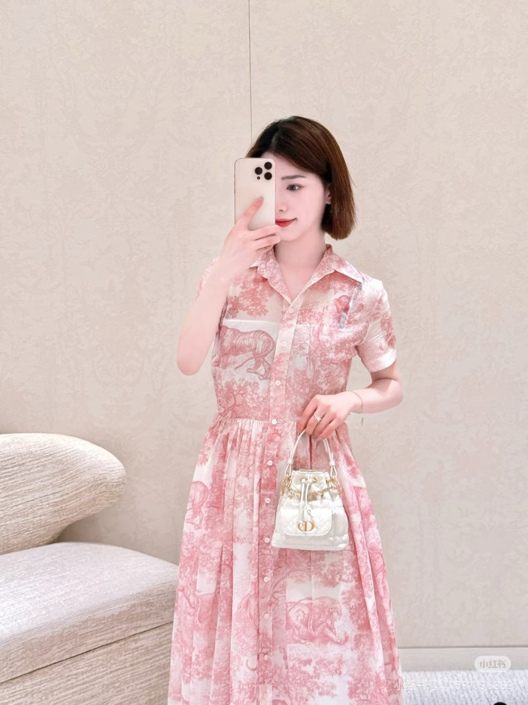 25SS print dress