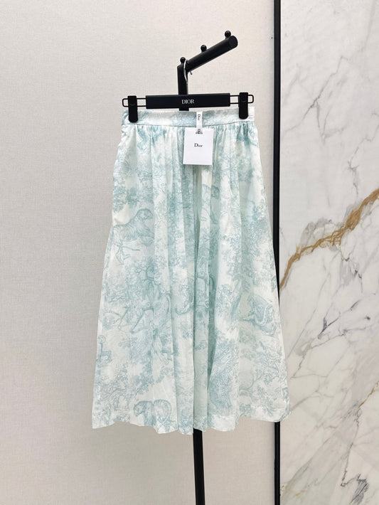 25SS print skirt