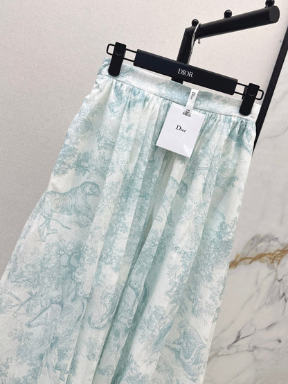 25SS print skirt