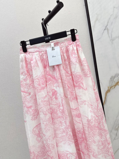 25SS print skirt