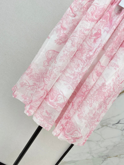 25SS print skirt