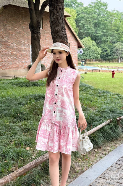 25SS print dress