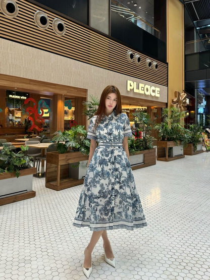25ss print dress