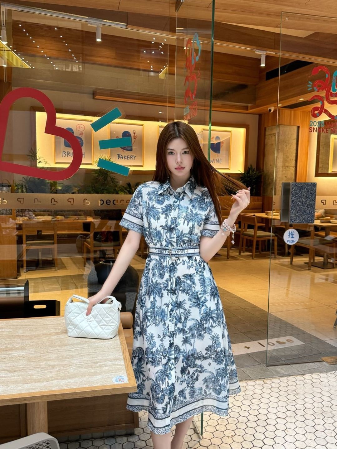 25ss print dress