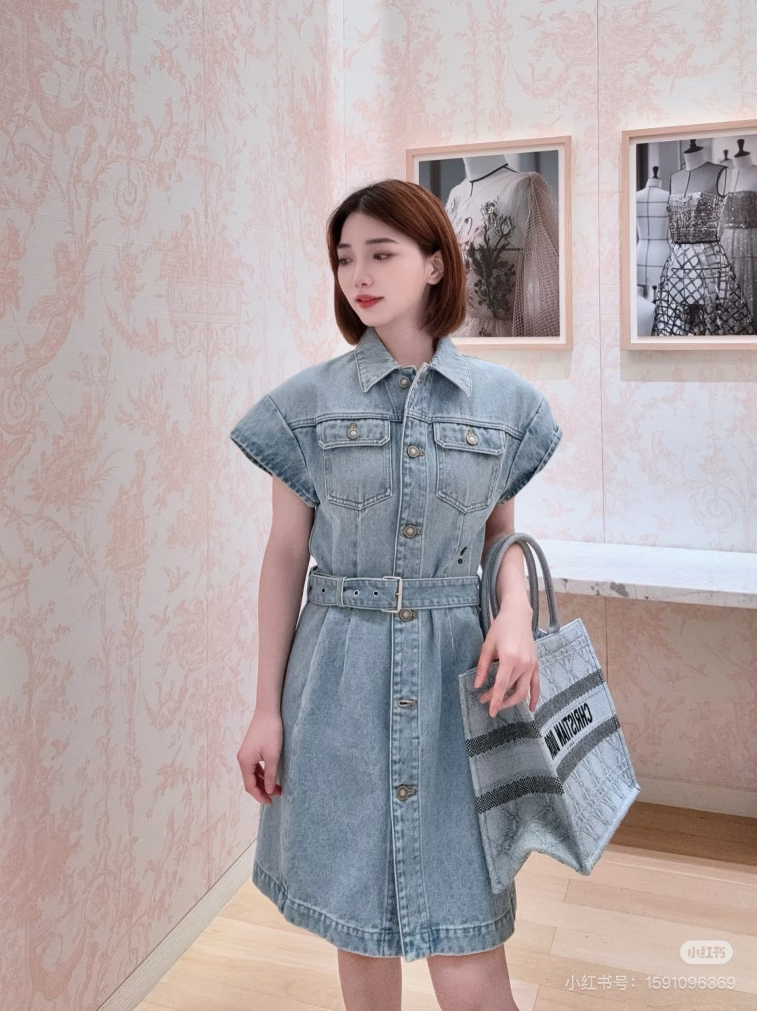 25SS denim dress