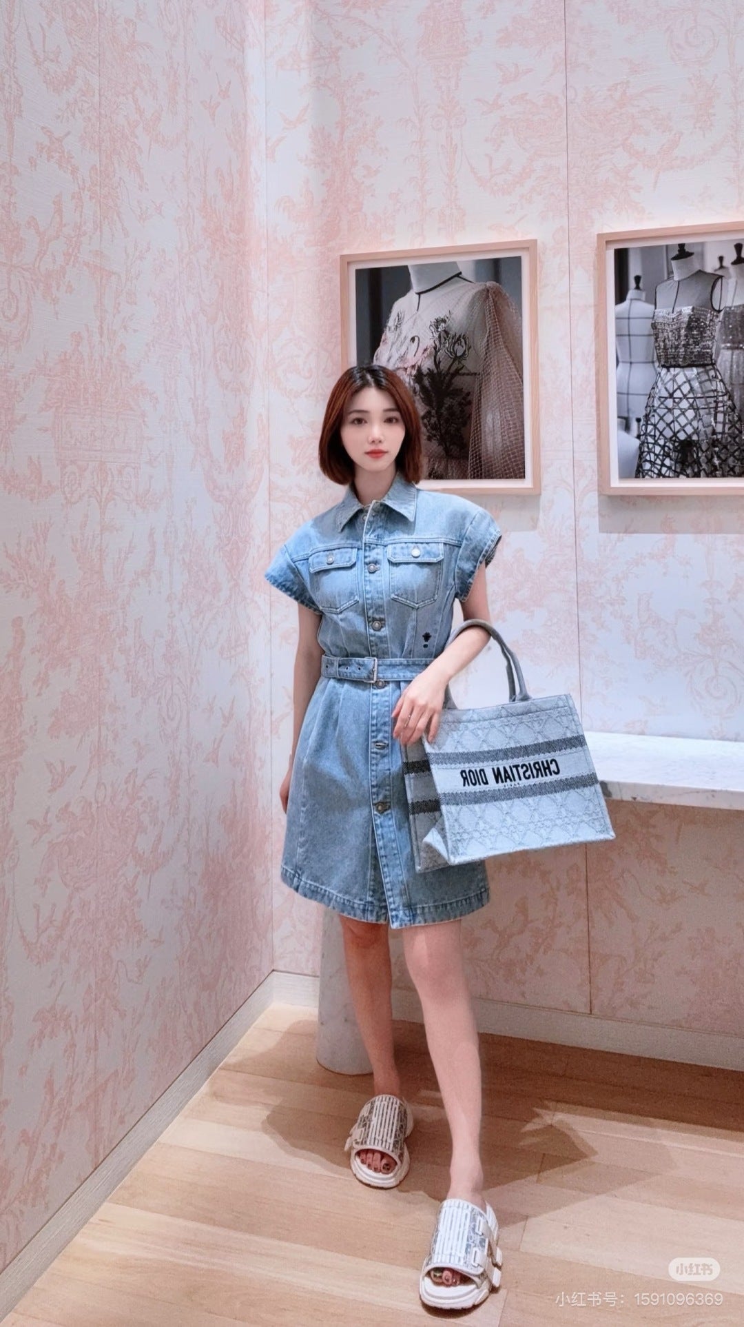 25SS denim dress