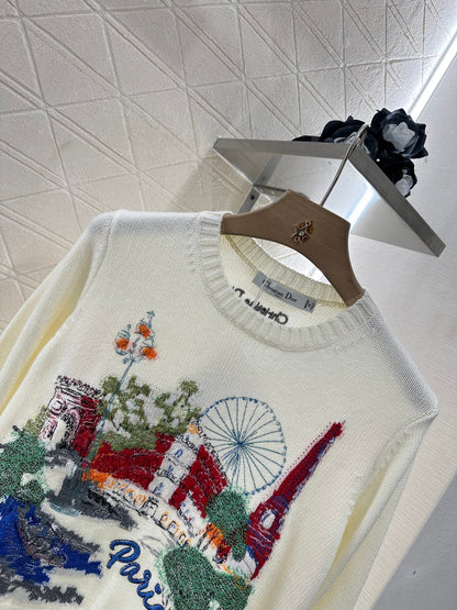 ♥2025 new products Embroidered sweater