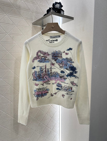 ♥2025 new products Embroidered sweater