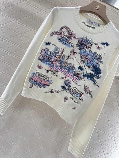 ♥2025 new products Embroidered sweater