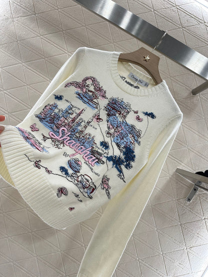 ♥2025 new products Embroidered sweater