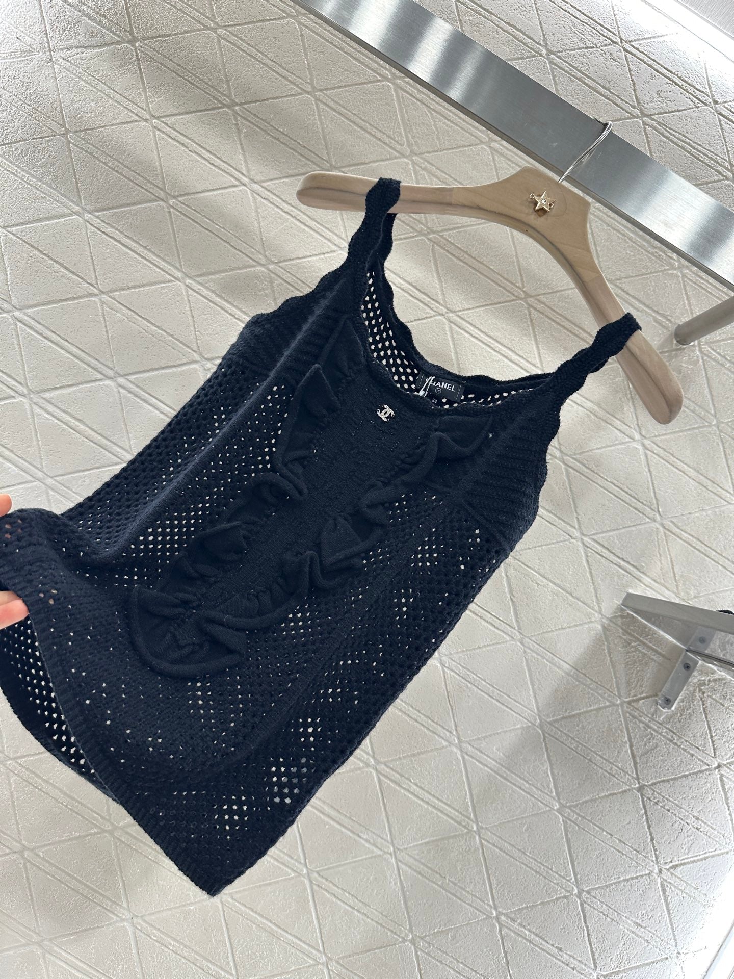 ♥2025 new product Hollow knitted vest
