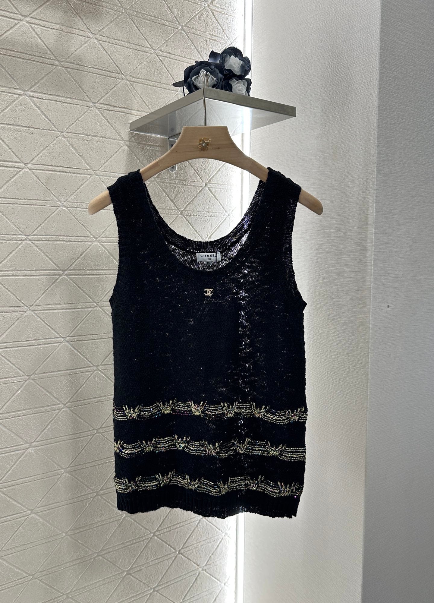 ♥2025 new product Embroidered knitted vest