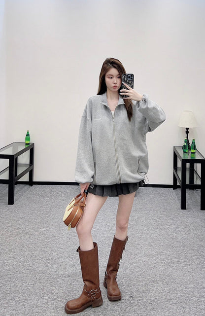 25 new product Drawstring sweater jacket