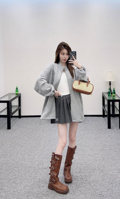 25 new product Drawstring sweater jacket