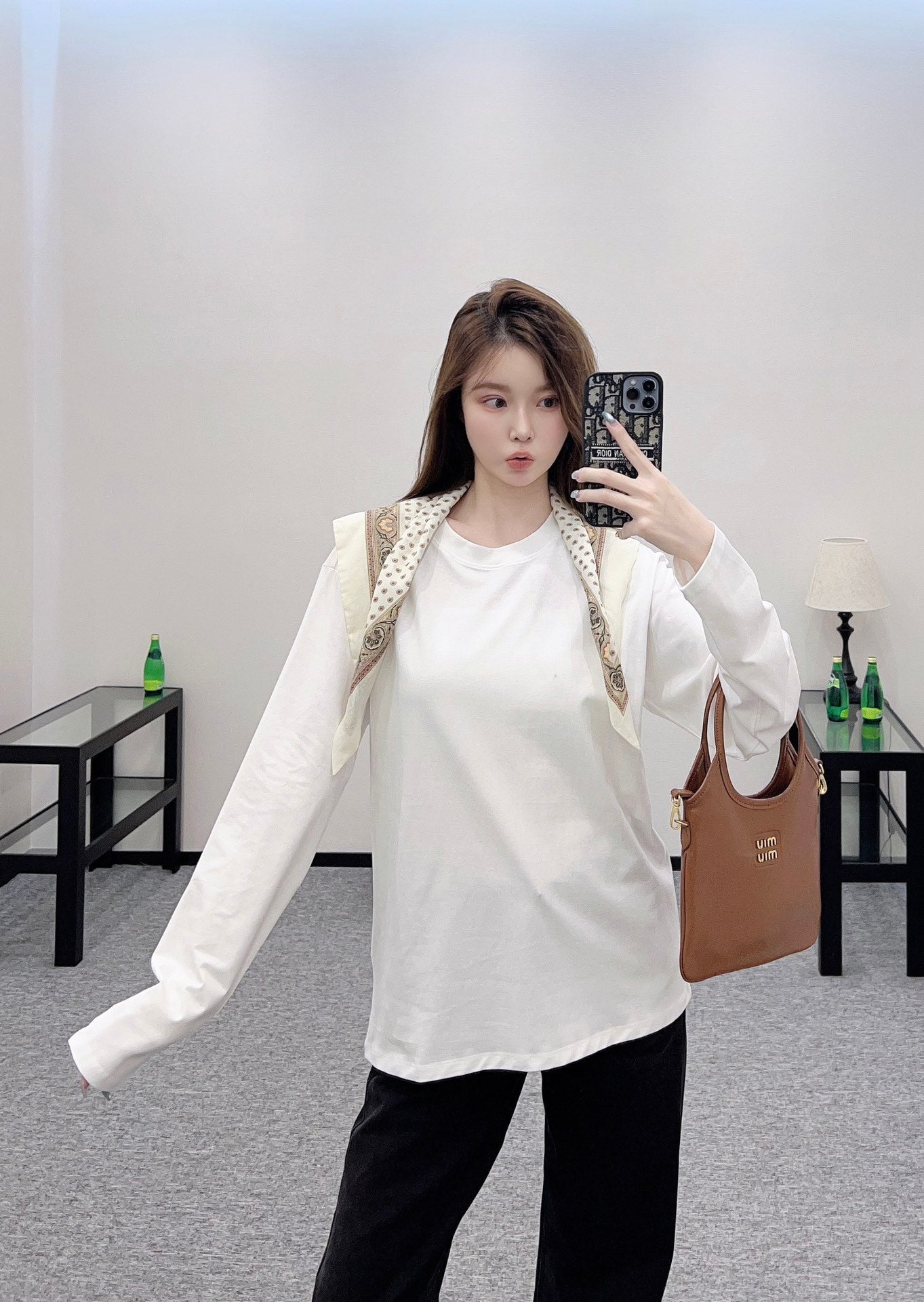25 New Products Scarf Round Neck Top