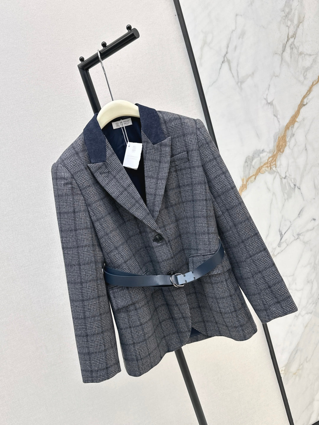 25fw plaid blazer